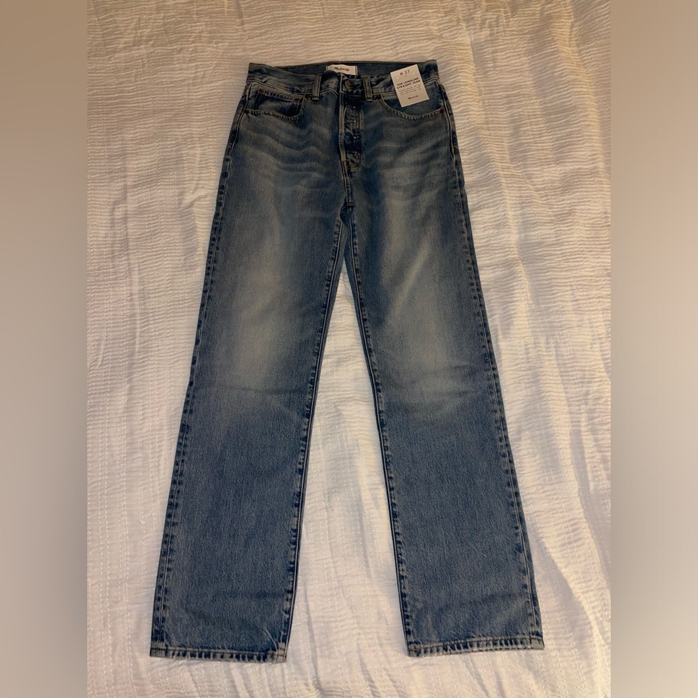 BRAND NEW Madewell Blue Longline Straight Jeans